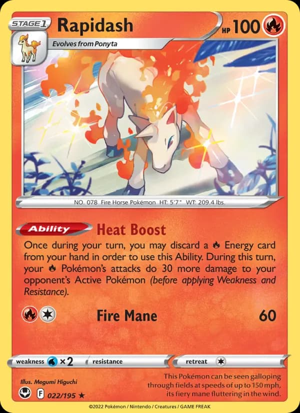 Rapidash 022/195 from Silver Tempest