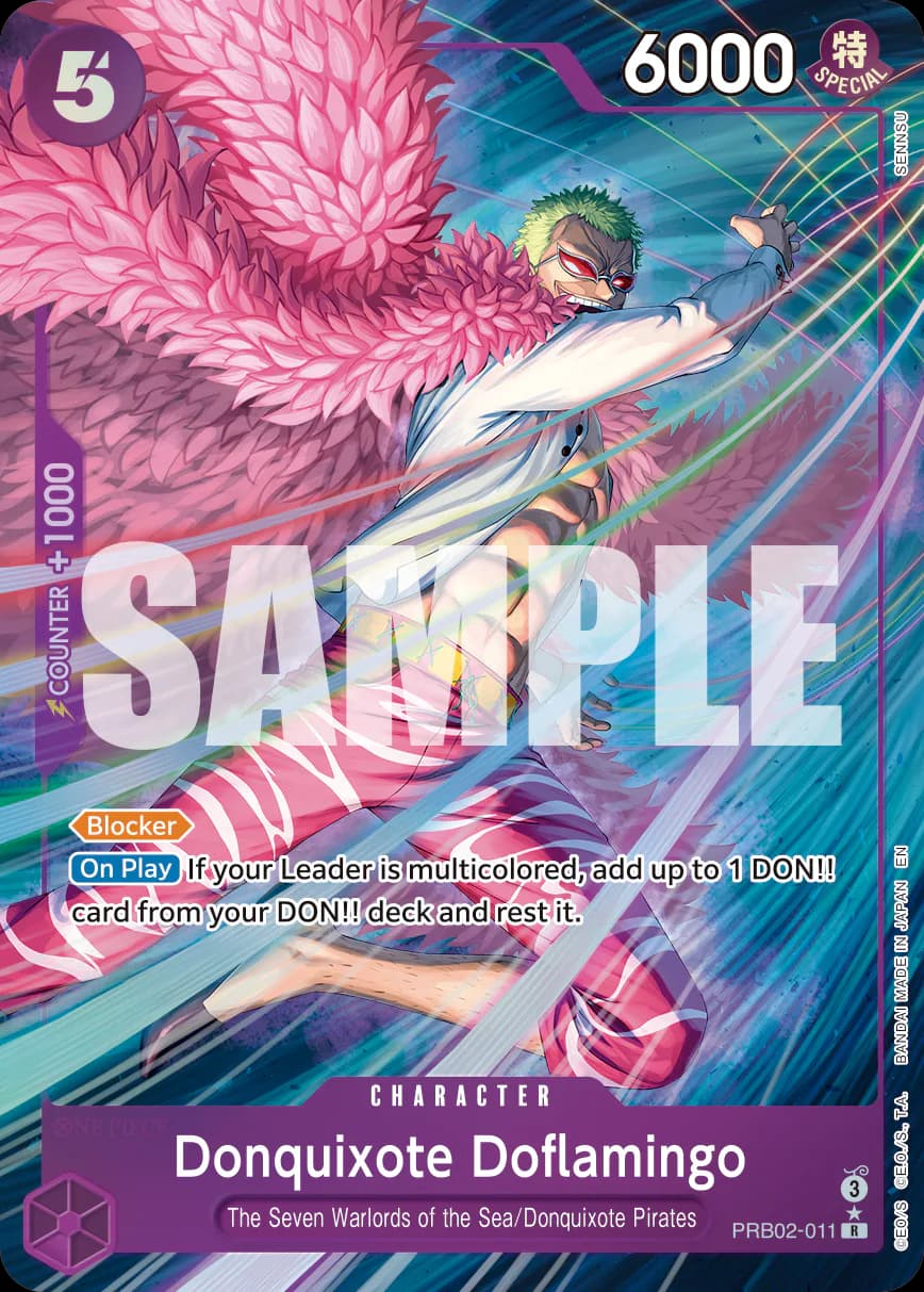 Donquixote Doflamingo PRB02-011 Official alternate printing 1