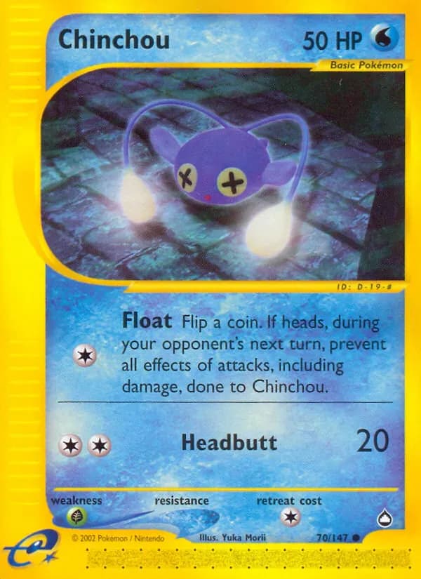 Chinchou 70/147 from Aquapolis