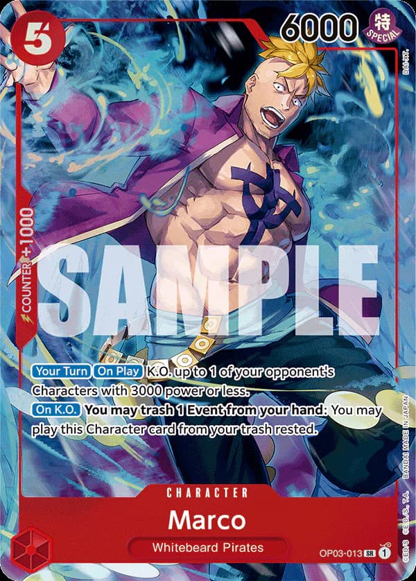 Marco OP03-013 Official alternate printing 2