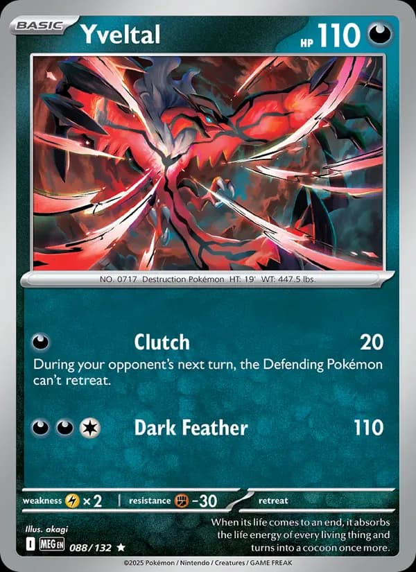 Yveltal 088/132 from Mega Evolution