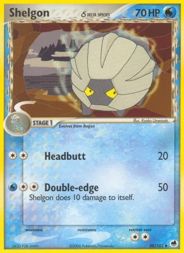 Shelgon δ 38/101 from EX Dragon Frontiers