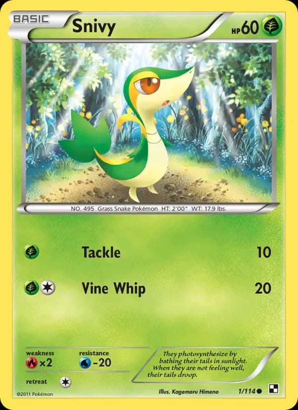 Snivy 1/114 from Black & White