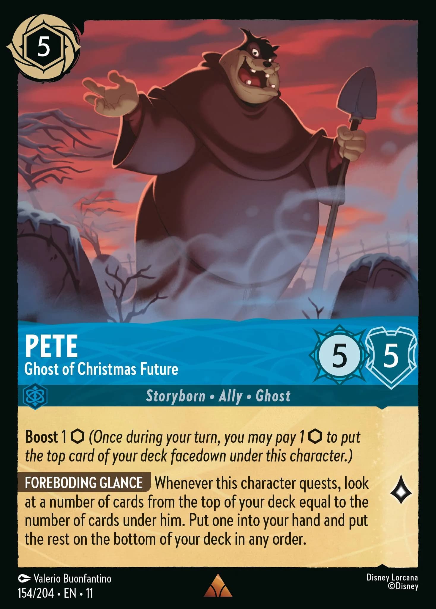 Pete - Ghost of Christmas Future 154/204 from Winterspell