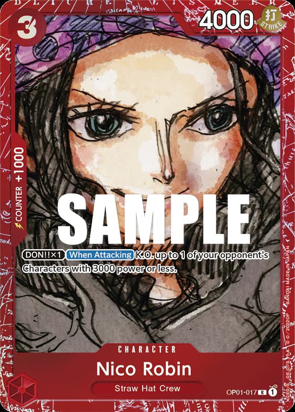 Nico Robin OP01-017 Official alternate printing 1