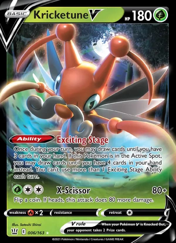Kricketune V 6/163 from Battle Styles