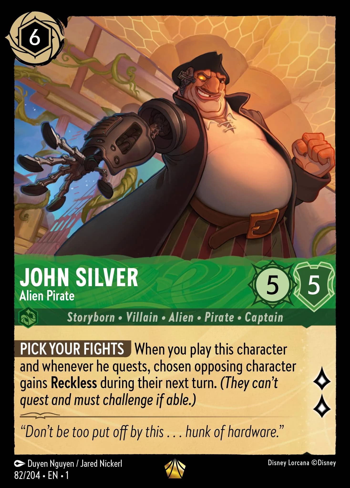 John Silver - Alien Pirate 82/204 from The First Chapter