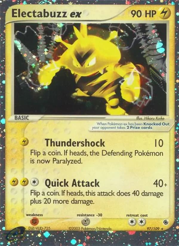 Electabuzz ex 97/109 from EX Ruby & Sapphire