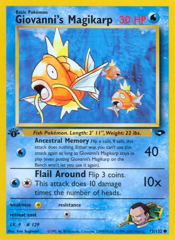 Giovanni's Magikarp 73/132 from Gym Challenge