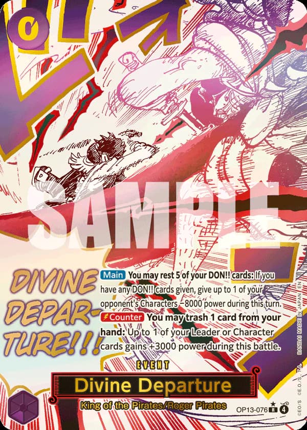 Divine Departure OP13-076 Official alternate printing 1