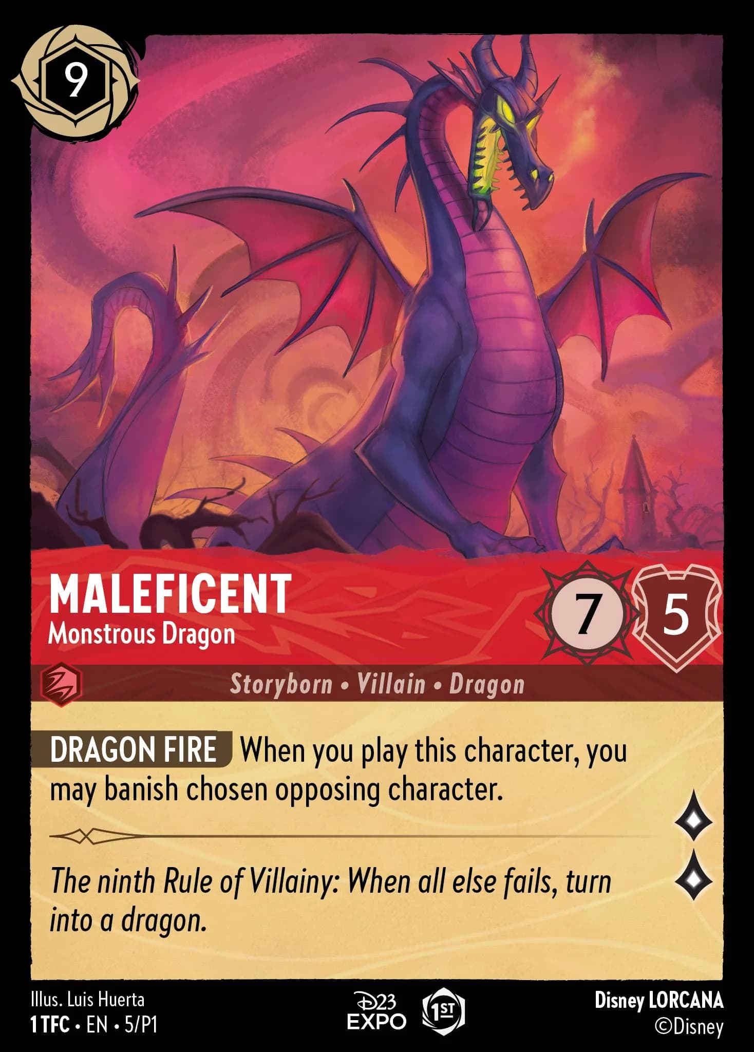 Maleficent - Monstrous Dragon 1 TFC • EN • 5/P1 from The First Chapter