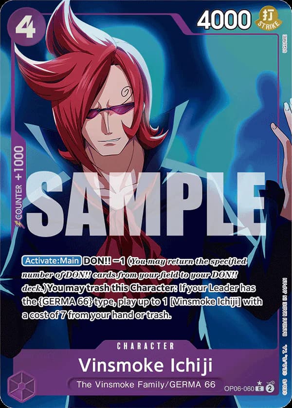 Vinsmoke Ichiji OP06-060 Official alternate printing 3