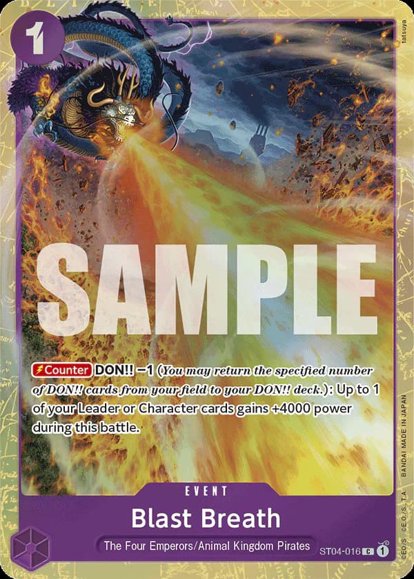 Blast Breath ST04-016 Official alternate printing 4