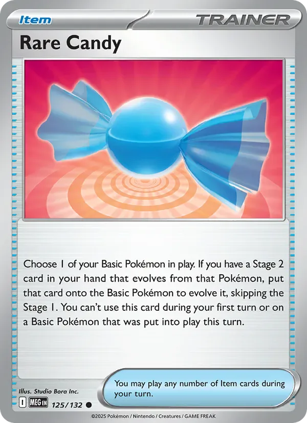 Rare Candy 125/132 from Mega Evolution