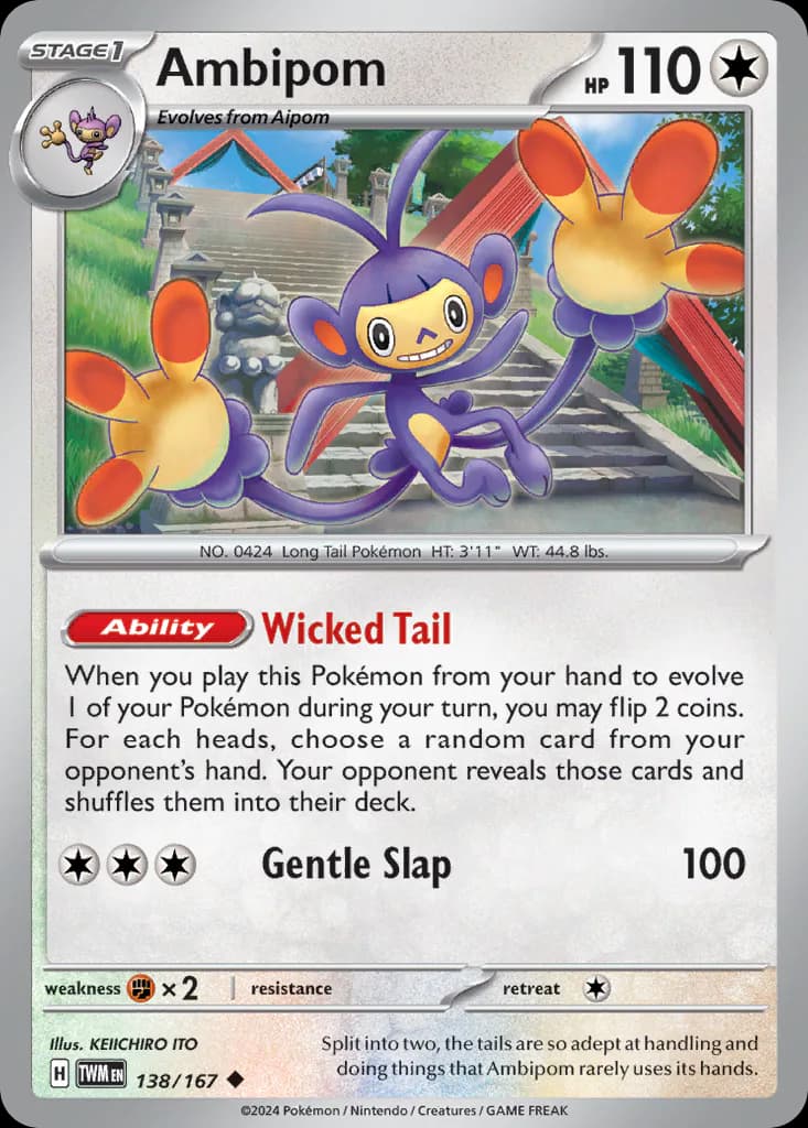 Ambipom 138/167 from Twilight Masquerade