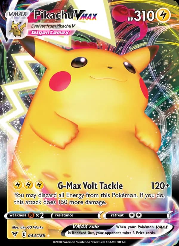 Pikachu VMAX 44/185 from Vivid Voltage