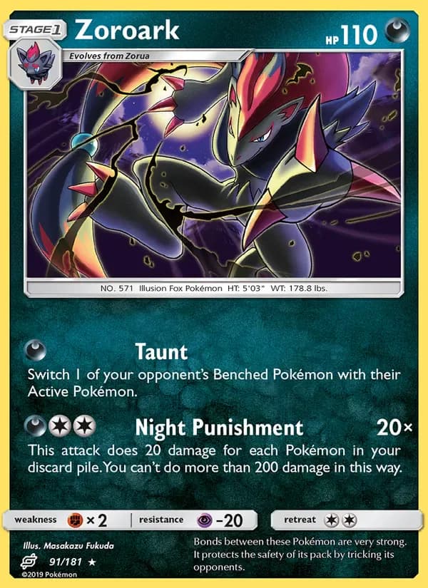 Zoroark 91/181 from Team Up