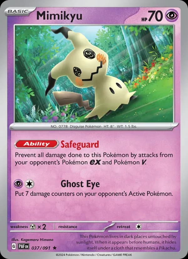 Mimikyu 037/91 from Paldean Fates