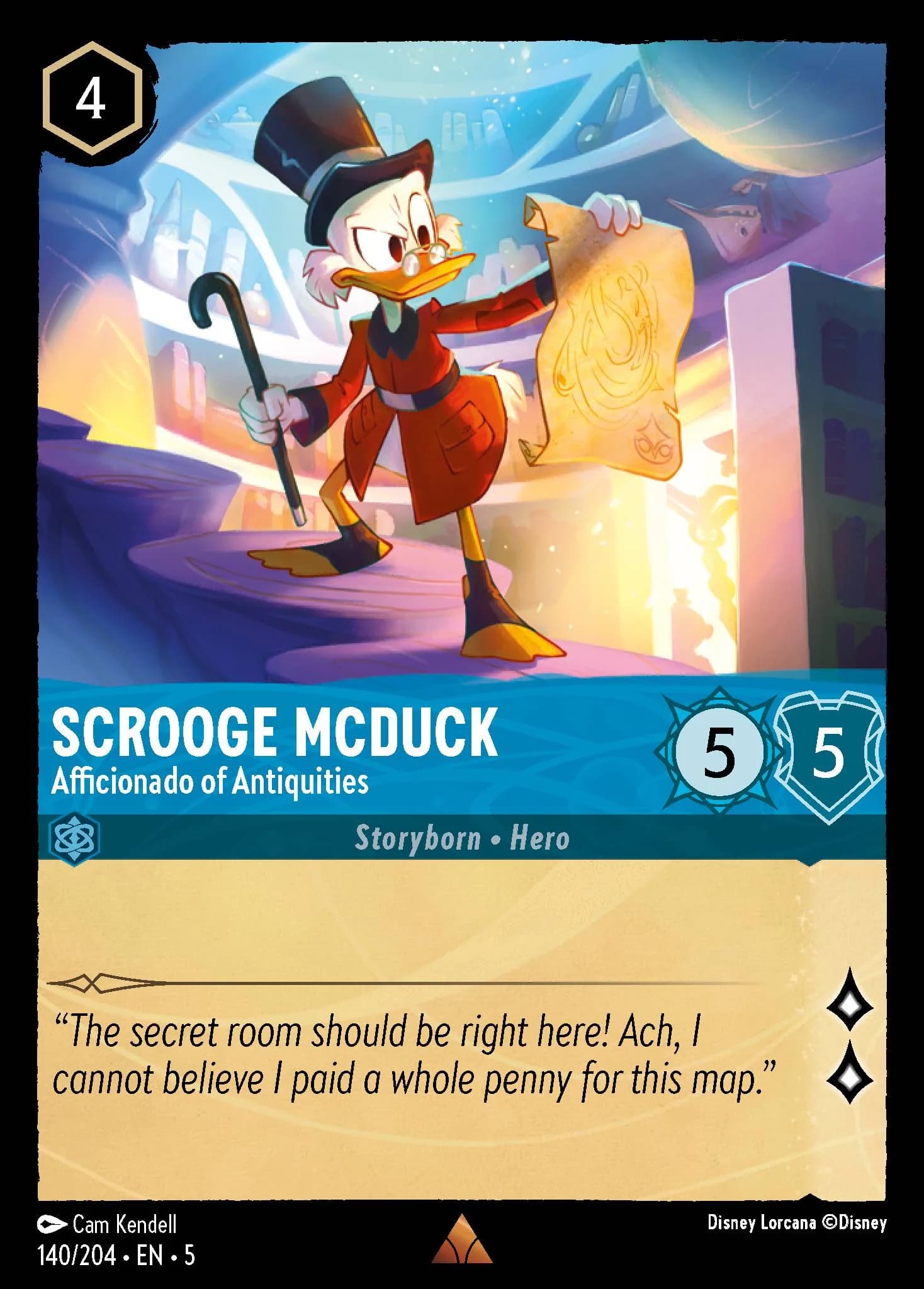 Scrooge McDuck - Afficionado of Antiquities 140/204 from Shimmering Skies