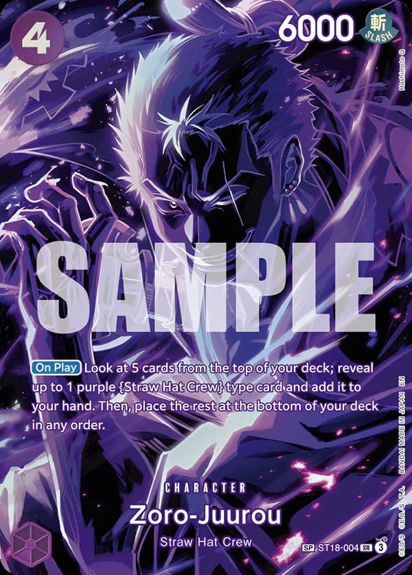 Zoro-Juurou ST18-004 Official alternate printing 2