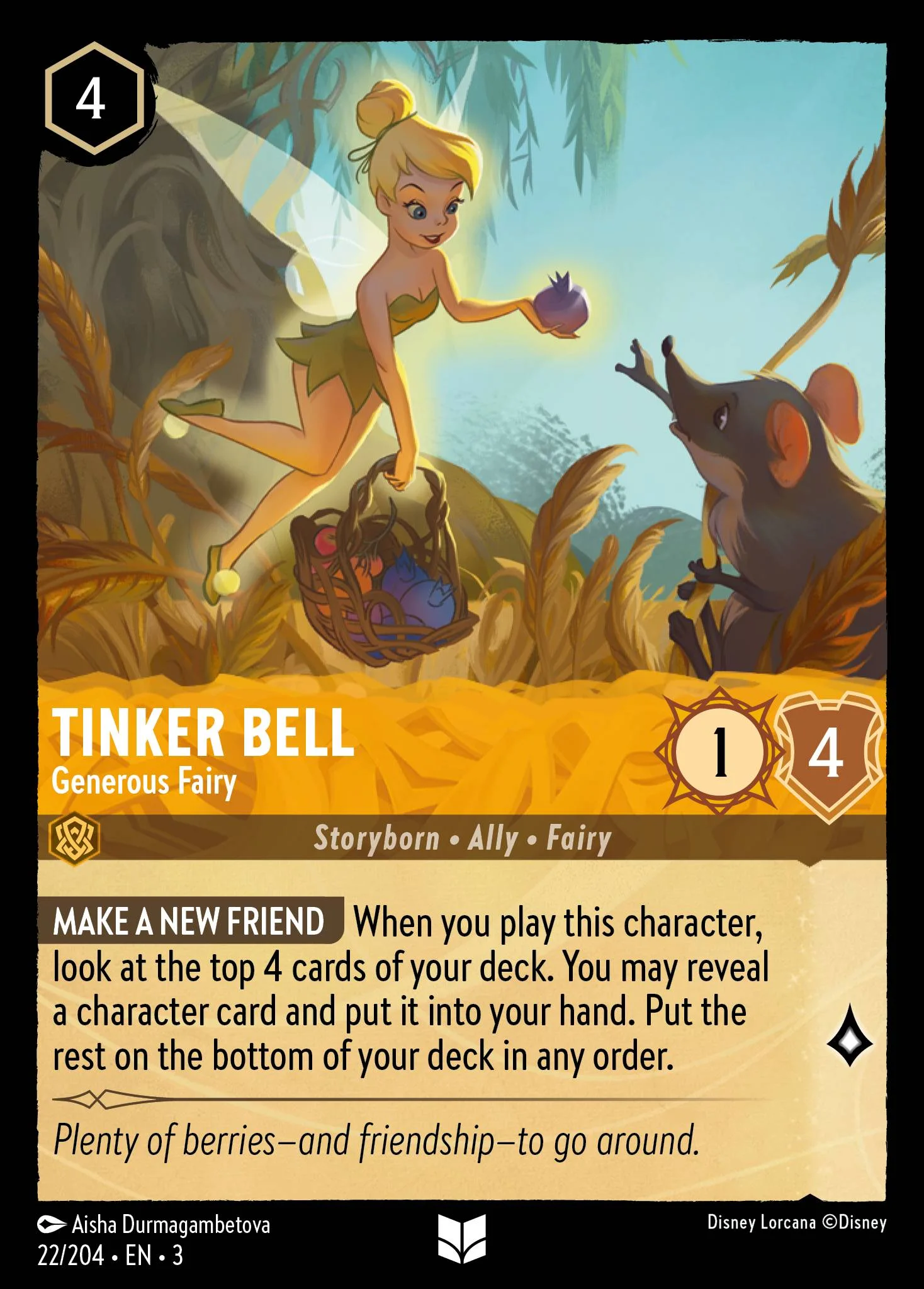 Tinker Bell - Generous Fairy 22/204 from Into the Inklands