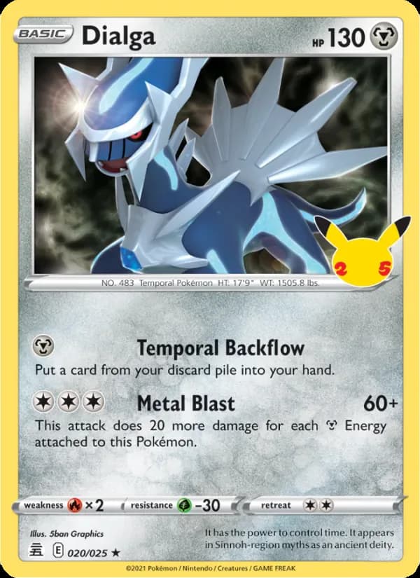 Dialga 20/25 from Celebrations