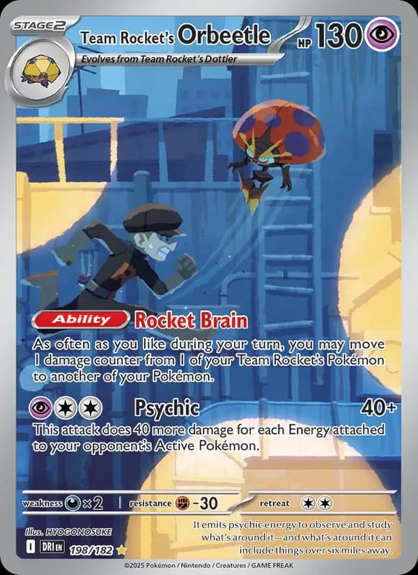 Team Rocket's Orbeetle 198/182 from Destined Rivals