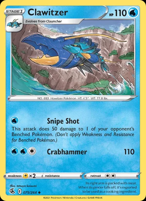 Clawitzer 75/264 from Fusion Strike