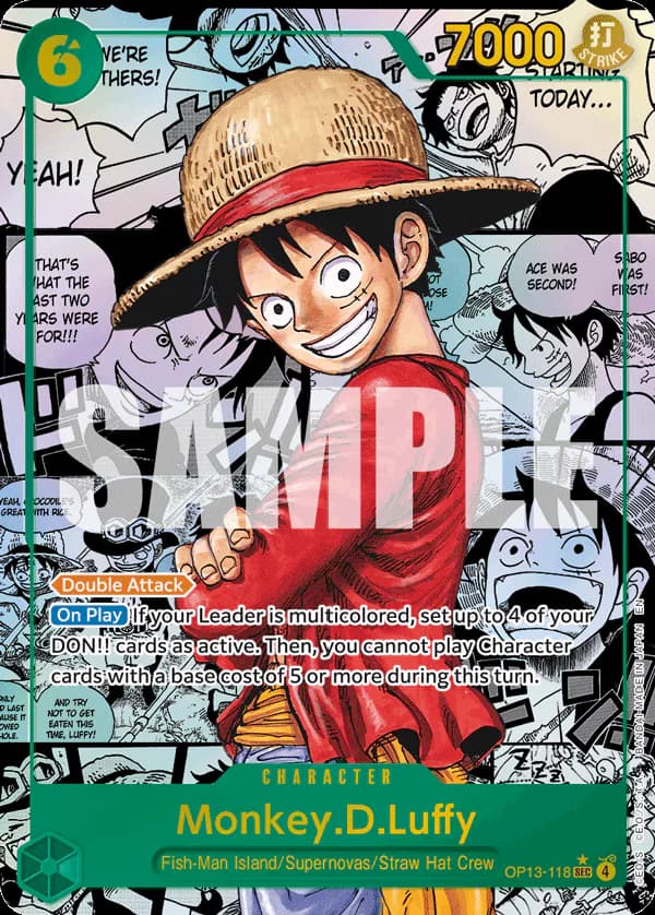 Monkey.D.Luffy OP13-118 Official alternate printing 2
