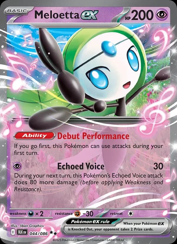 Meloetta ex 044/86 from Black Bolt