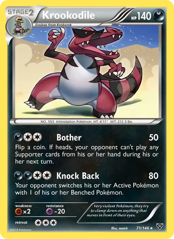 Krookodile 71/146 from XY Base Set