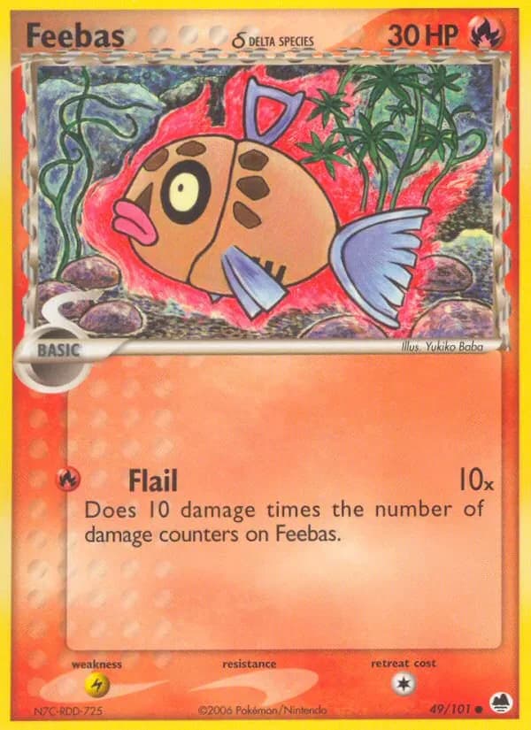 Feebas δ 49/101 from EX Dragon Frontiers