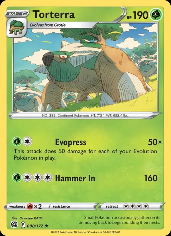 Torterra 008/172 from Brilliant Stars