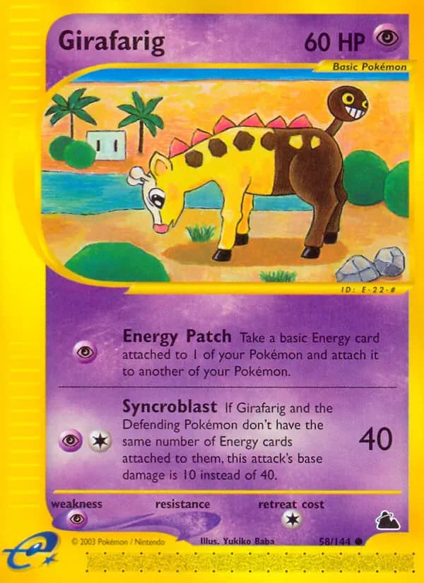 Girafarig 58/144 from Skyridge