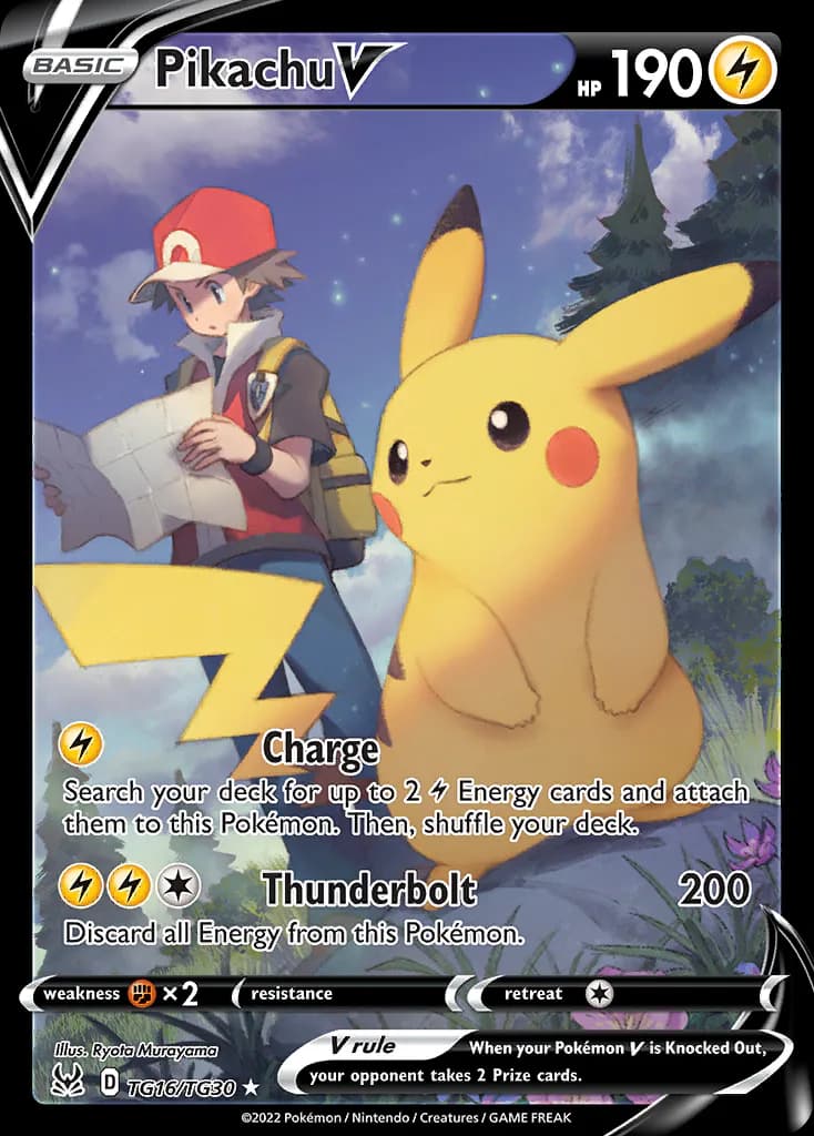 Pikachu V TG16/TG30 from Lost Origin