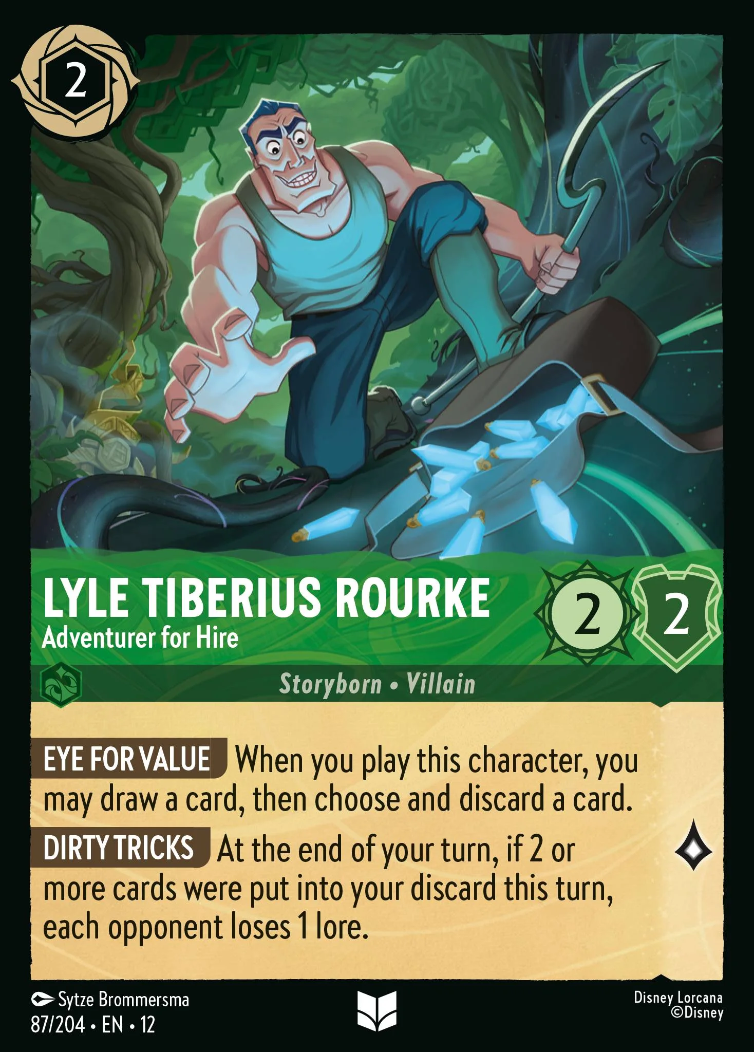 Lyle Tiberius Rourke - Adventurer for Hire 87/204 from Wilds Unknown