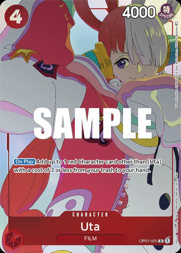 Uta OP01-005 Official alternate printing 2