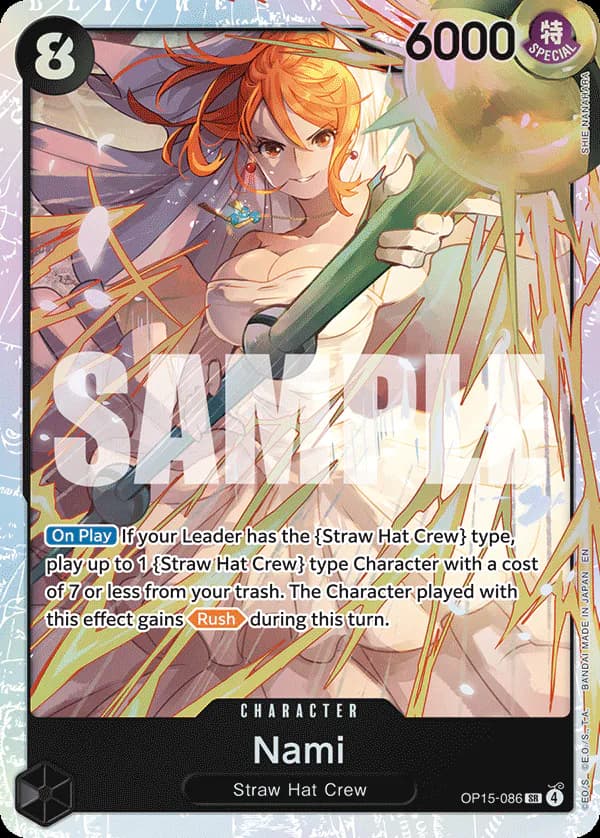 Nami OP15-086 Standard printing