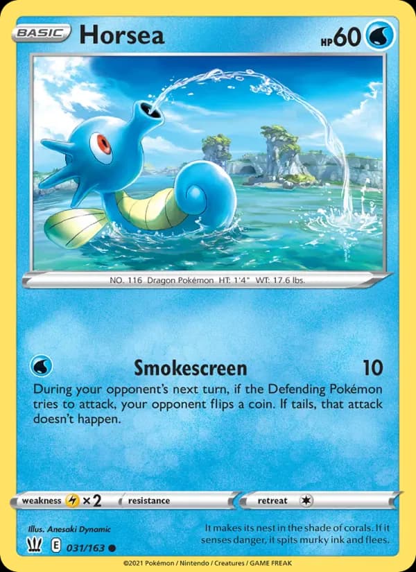 Horsea 31/163 from Battle Styles