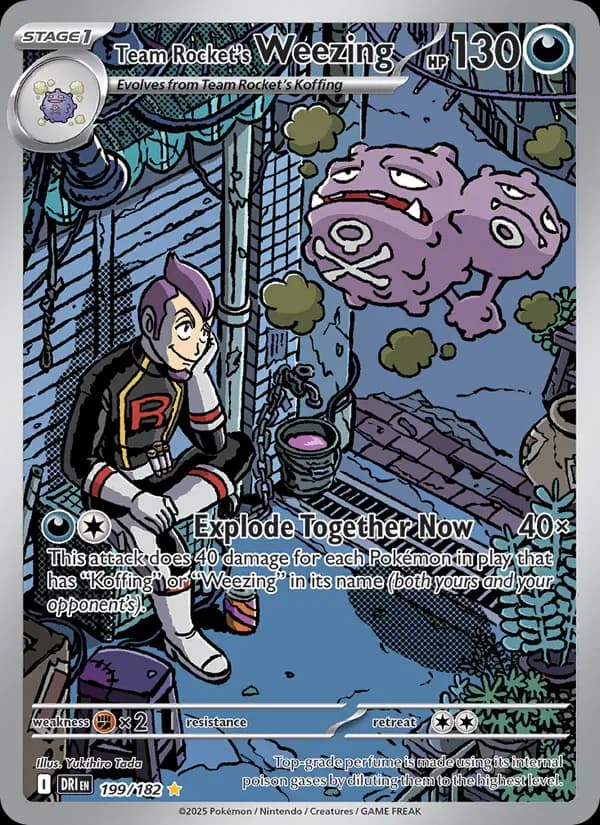 Team Rocket's Weezing 199/182 from Destined Rivals