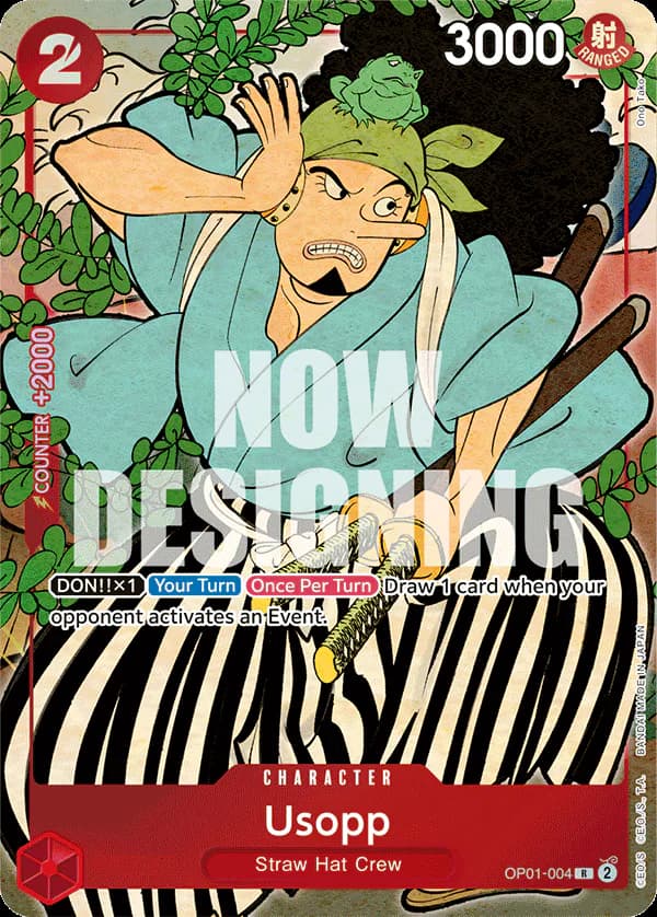 Usopp OP01-004 Official alternate printing 1