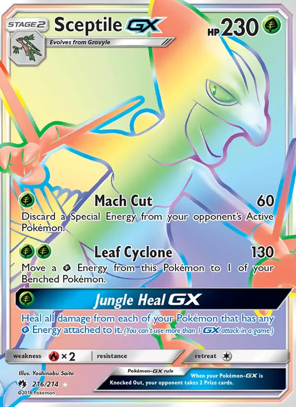 Sceptile GX 216/214 from Lost Thunder