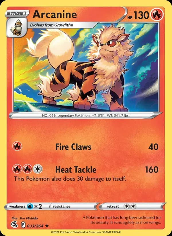Arcanine 33/264 from Fusion Strike