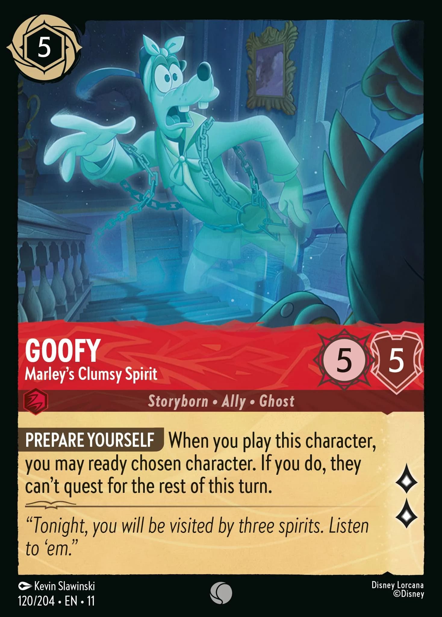 Goofy - Marley's Clumsy Spirit 120/204 from Winterspell