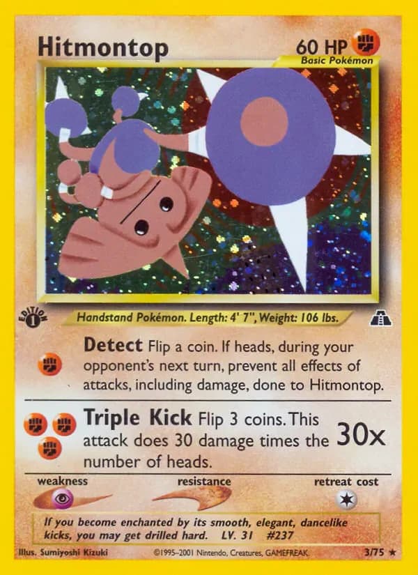 Hitmontop 3/75 from Neo Discovery
