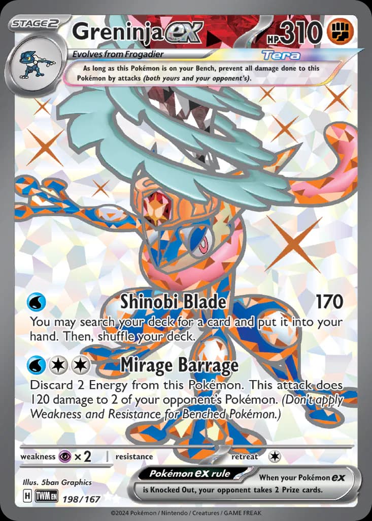 Greninja ex 198/167 from Twilight Masquerade