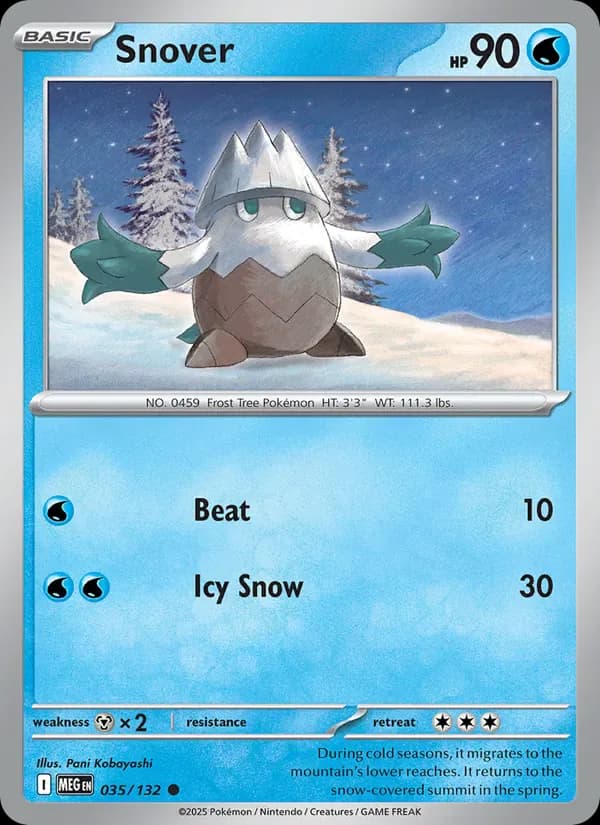 Snover 035/132 from Mega Evolution