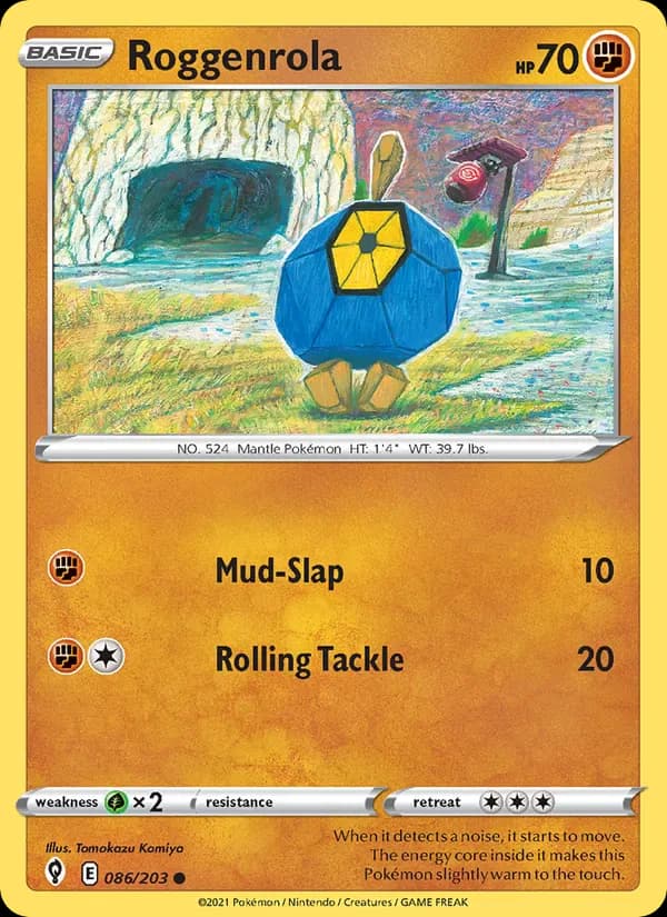 Roggenrola 86/203 from Evolving Skies