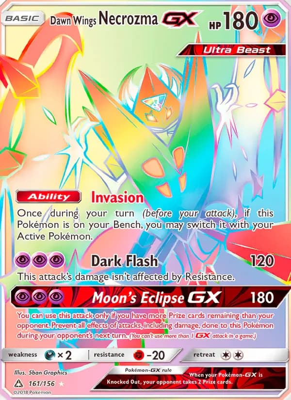 Dawn Wings Necrozma GX 161/156 from Ultra Prism