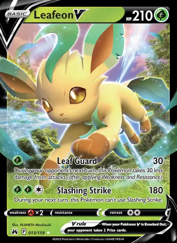Leafeon V 013/159 from Crown Zenith